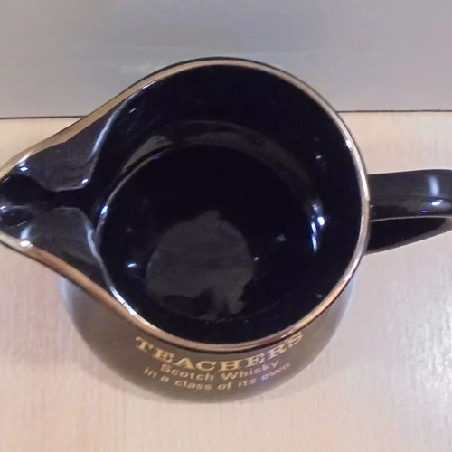 Teacher's Scotch Whisky old promotional ceramic jug used