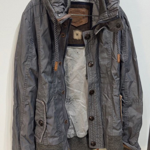 Naketano men's jacket size M like new, gray and blue