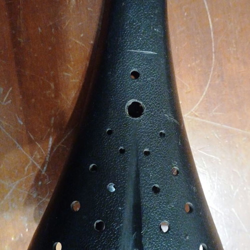 Velo BMX bicycle saddle used, black