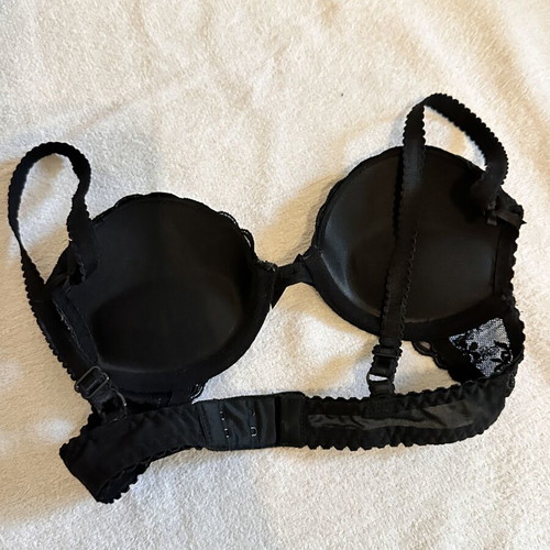 M&S Ceriso black lace push-up bra UK 30A EU 65A