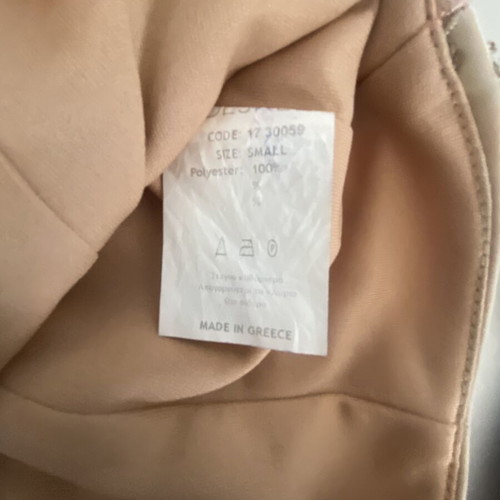 Desiree evening bustier small, like new, beige and gold