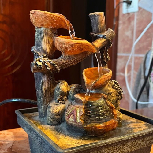 Decorative Fountain like new, functional with continuous water flow