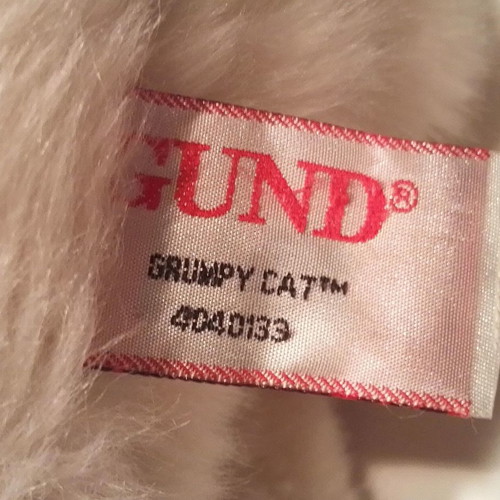 Grumpy Cat GUND plush cat used