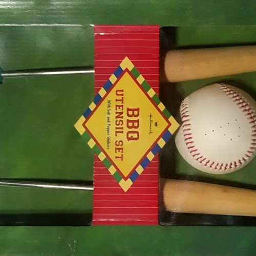Hallmark baseball-themed BBQ utensil set