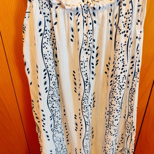 Dress set of two, like new, white and blue, free size