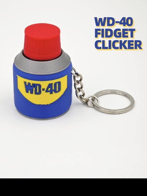 WD40 Fidget Clicker Stress Relief Keyring new