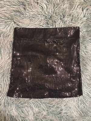 Skirt with sequins new, black, size M