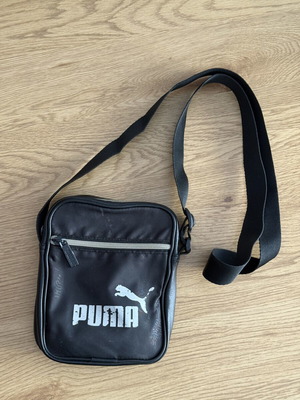 Puma τσαντάκι ώμου μεταχειρισμένο, μεγάλη χωρητικότητα, μαύρο