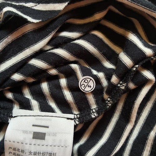 Hollister Womens Striped T-Shirt XS New Nautical Navy White Pocket Tee