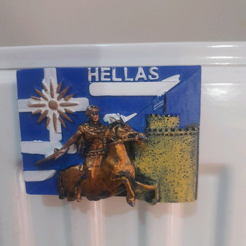 Decorative magnet with Greece theme, White Tower and Alexander the Great new