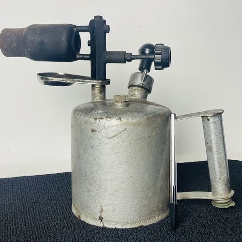 Vintage Industrial Blowtorch Soviet-Style collectible, used