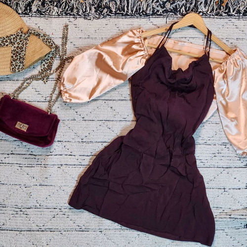 H&M Strap Dress like new, dark purple