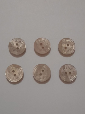 Set of 6 Dina XL Buttons new, embossed design