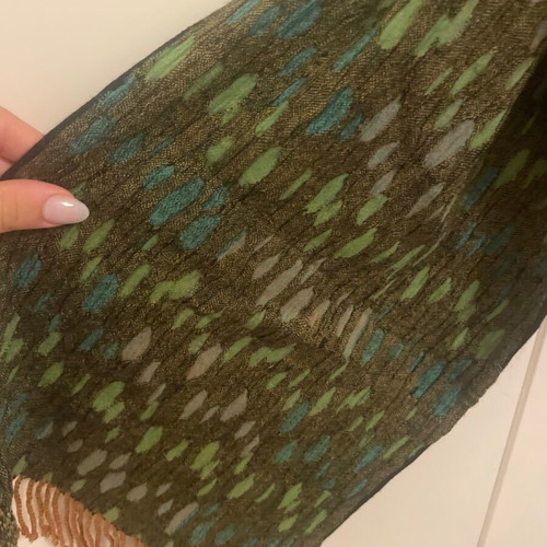 Mad Hat scarf multicolored green like new