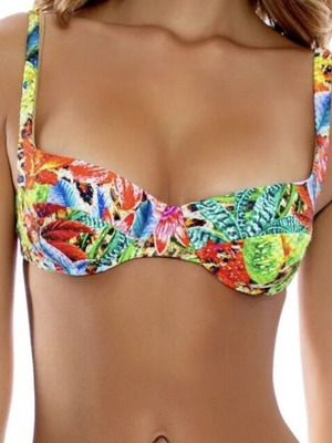Luli Fama bikini set like new, multicolor, top medium bottom small
