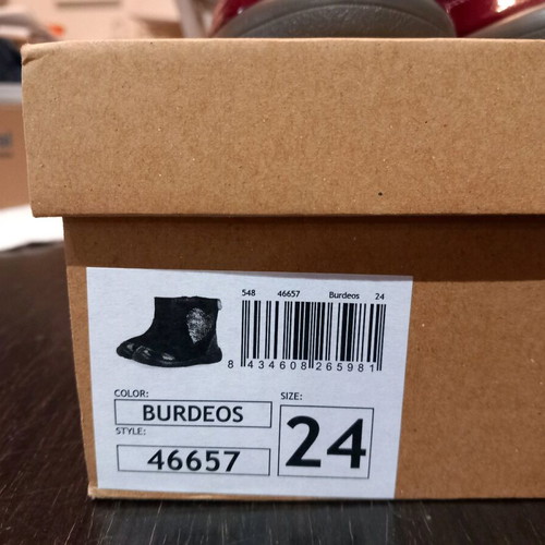 Gioseppo Boots No 24 like new, burgundy with zipper