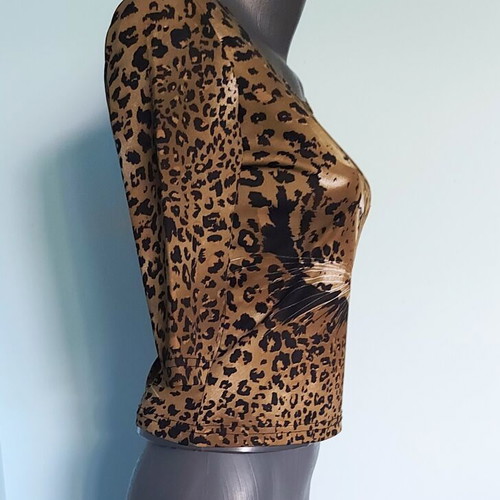 HRC women's blouse leopard print, like new, sizes M to XL