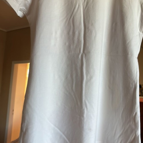 Women's short-sleeve t-shirt like new, white, size M with print