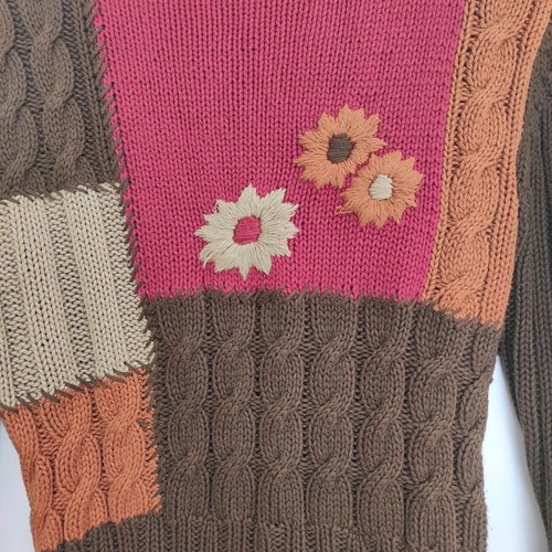 Sarah Lawrence knitted sweater multicolor like new size M