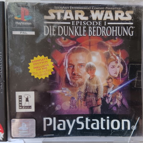 Star Wars The Phantom Menace PS1 game used, German edition, manual included