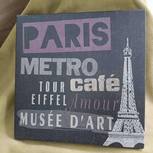 IKEA PJÄTTERYD canvas set 3 cities London Paris New York like new