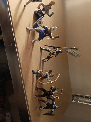 Venetian Knight Soldier Figures used, set of 14