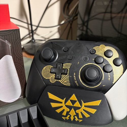 Zelda TOTK Pro χειριστήρια OEM σετ 2 τεμαχίων σαν καινούργια με βάσεις και θήκη παιχνιδιών