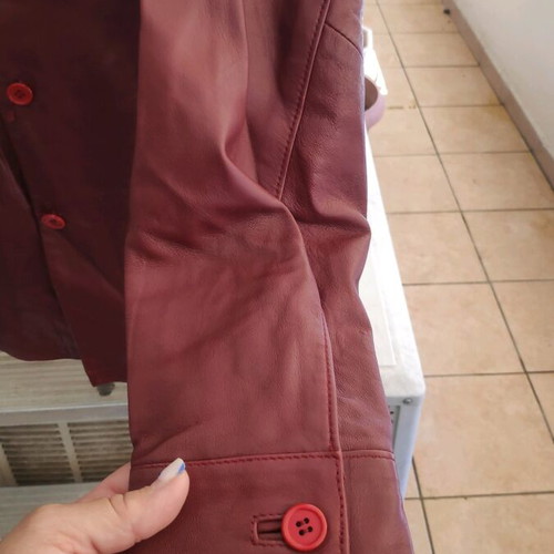Arma genuine leather jacket new, size L, burgundy