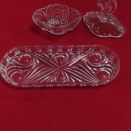 Bijouterie with tray German crystal vintage 1960 new