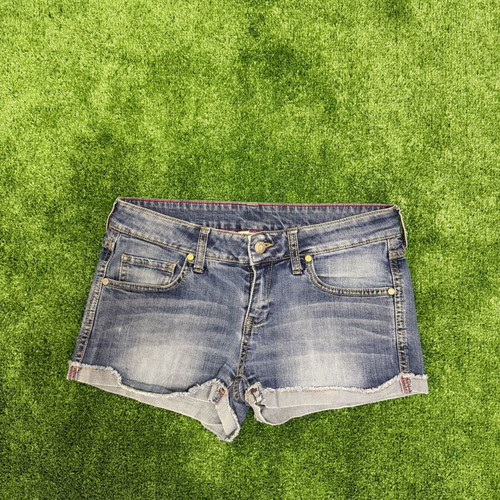 MNG denim women's shorts like new, blue and black