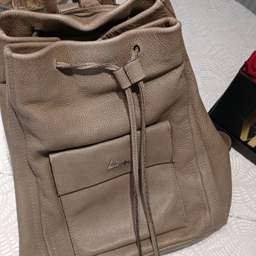 KEM leather backpack like new, beige
