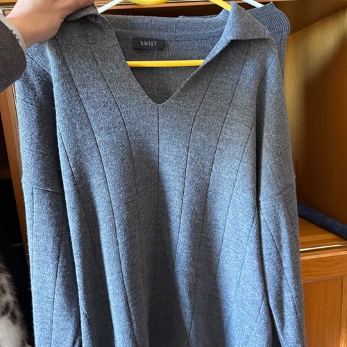 Knitted gray spring set new one size