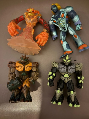 Gormiti figures used with rare edition and missing parts