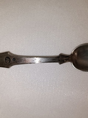 Silver antique spoon used with Sterling 925 hallmark