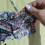 Swimsuit top used, multicolor by Actius, size M