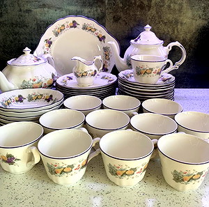 ROYAL DOULTON ΣΕΤ ΣΕΡΒΙΤΣΙΟ ΤΣΑΓΙΟΥ FINE CHINA THE MAJESTIC COLLECTION RAVENNA 1990