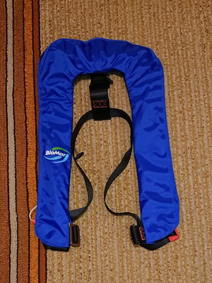 Self-Inflating Life Jacket new, Collar Type with Manual Activation