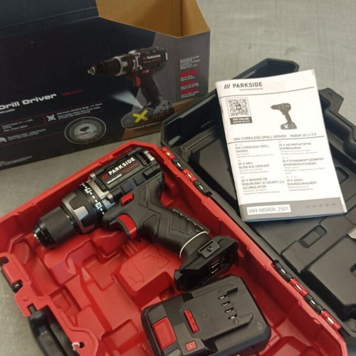 Parkside PABSP 20 Li C4 drill driver new with 4A smart battery