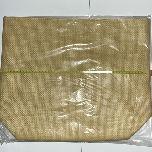 B&D London woven beach tote bag, beige, 50x40 cm