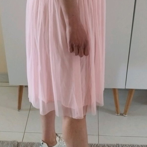 Bee me Vintage midi tulle skirt like new, pink, size S