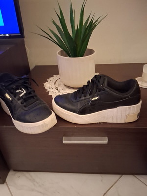 Puma athletic shoes used, size 39, black