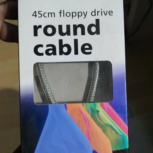 Akasa 45cm floppy drive round cable new