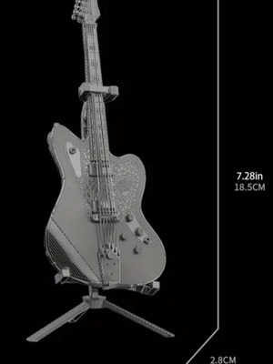 3D Metal Puzzle Guitar new