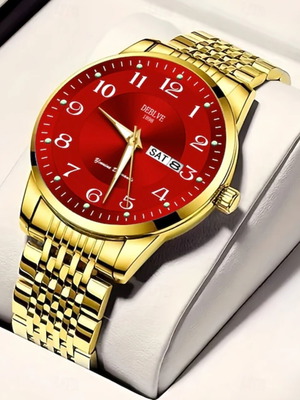 Wristwatch like new, unisex, gold color