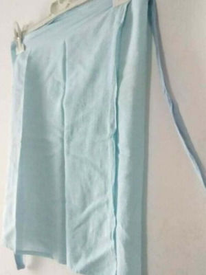 Κοντή φούστα παρεό one size καινούργια, τιρκουάζ γαλάζιο, μίνι