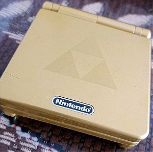 Game Boy Advance SP GPA Zelda Gold Triforce