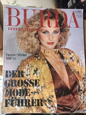 Burda International women's fashion magazine used, autumn-winter 1978-1979