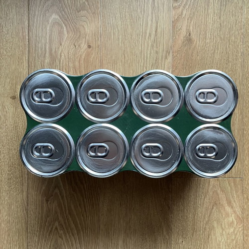 Coca-Cola Collectible Metal Tin Like New, Retro Design for 8 Cans