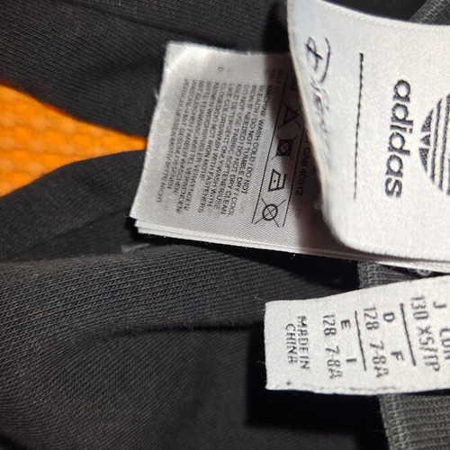 Adidas black kids' pants used, age 7