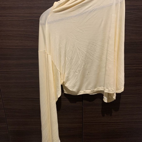 Zara Asymmetric Top new, yellow, size L